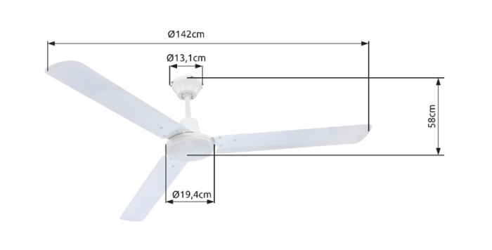 Deckenventilator Ferro 0312